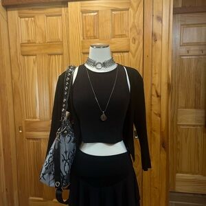 Forever 21 Black Ribbed Top